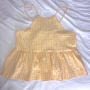 Zara size M babydoll speghetti strap top.